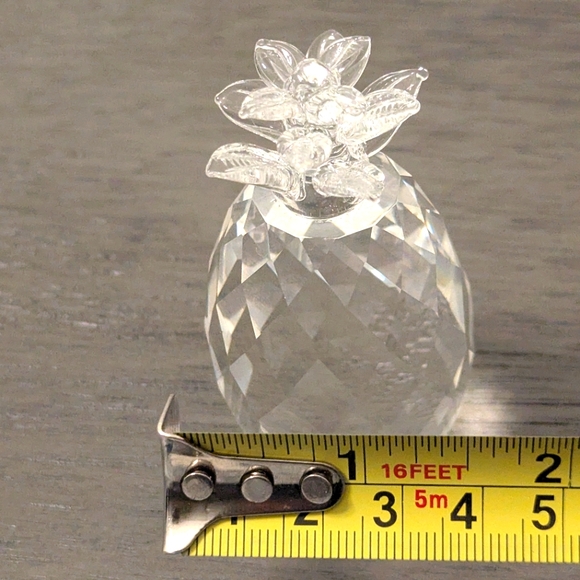 Simon Designs x2 Pineapple and Pear ,Paperweight Clear Crystal,faceted. - Picture 6 of 10